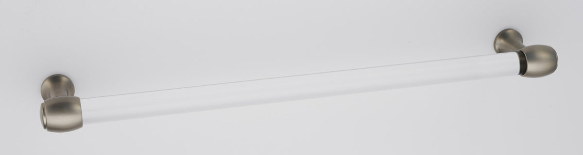 Alno D870-18-SN: 18" cc Acrylic Royale Appliance Pull - Satin Nickel