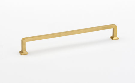 Alno D950-12-SB: 12" cc Millennium Appliance Pull - Satin Brass