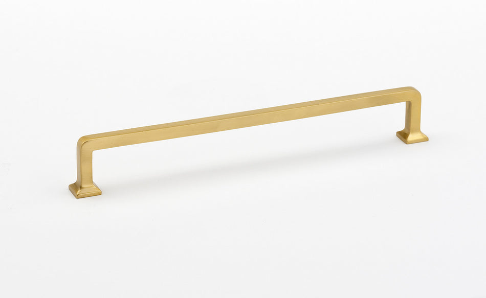 Alno D950-12-SB: 12" cc Millennium Appliance Pull - Satin Brass