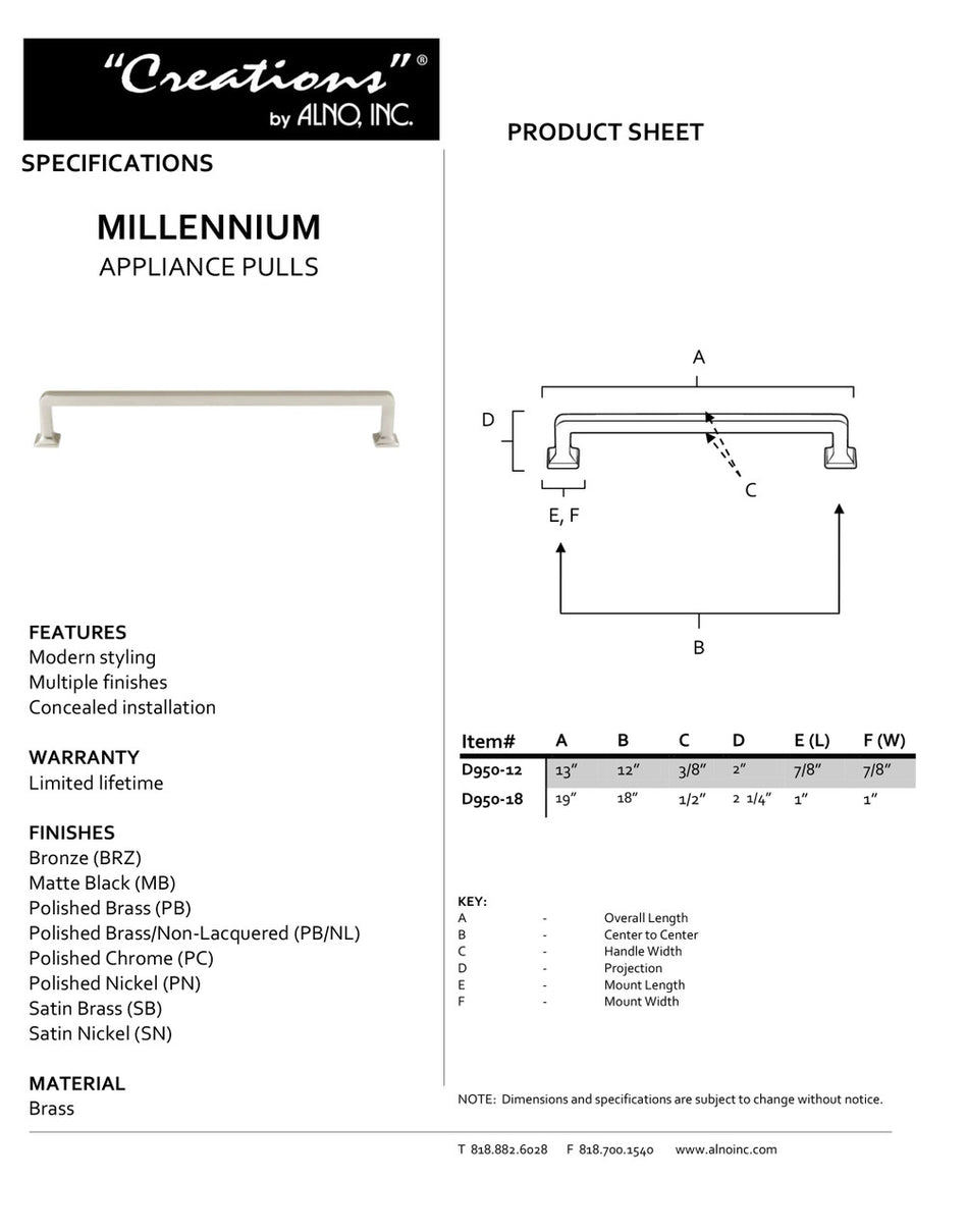 Specificaton Sheet