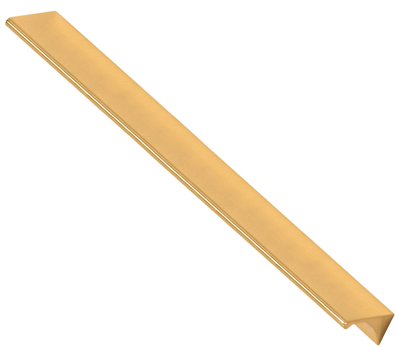 Alno D970-12-PB/NL: 12" cc Tab Modern Appliance Pull - Unlacquered Brass
