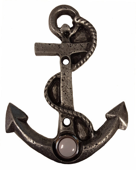 Buck Snort DB00923-5100: 4-7/8" Anchor Door Bell - Oxidized Pewter