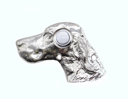 Buck Snort DB00924-0100: 3-5/8" Dog Head Door Bell - Nickel