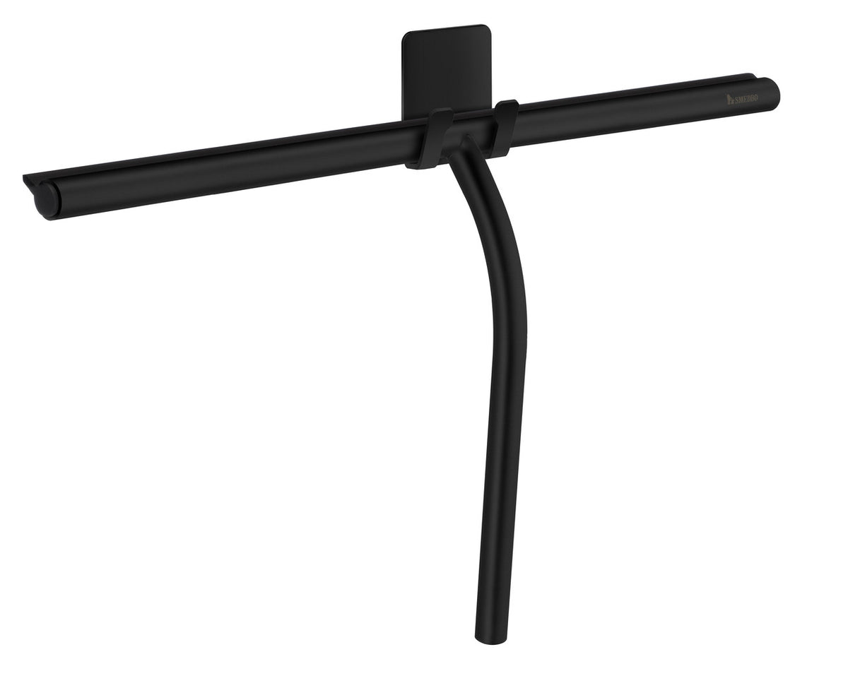 Smedbo DB2142: Sideline Shower Squeegee w/Self-Adhesive Hook - Matte Black