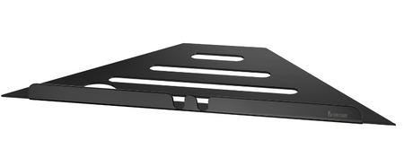 Smedbo DB3060: Sideline Grout Line Corner Shelf - Matte Black