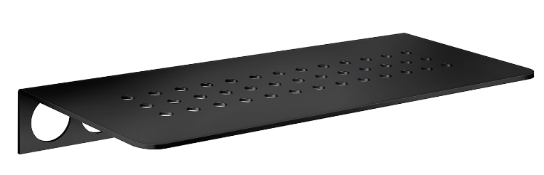 Smedbo DB3061: Sideline Grout Line Shelf - Matte Black