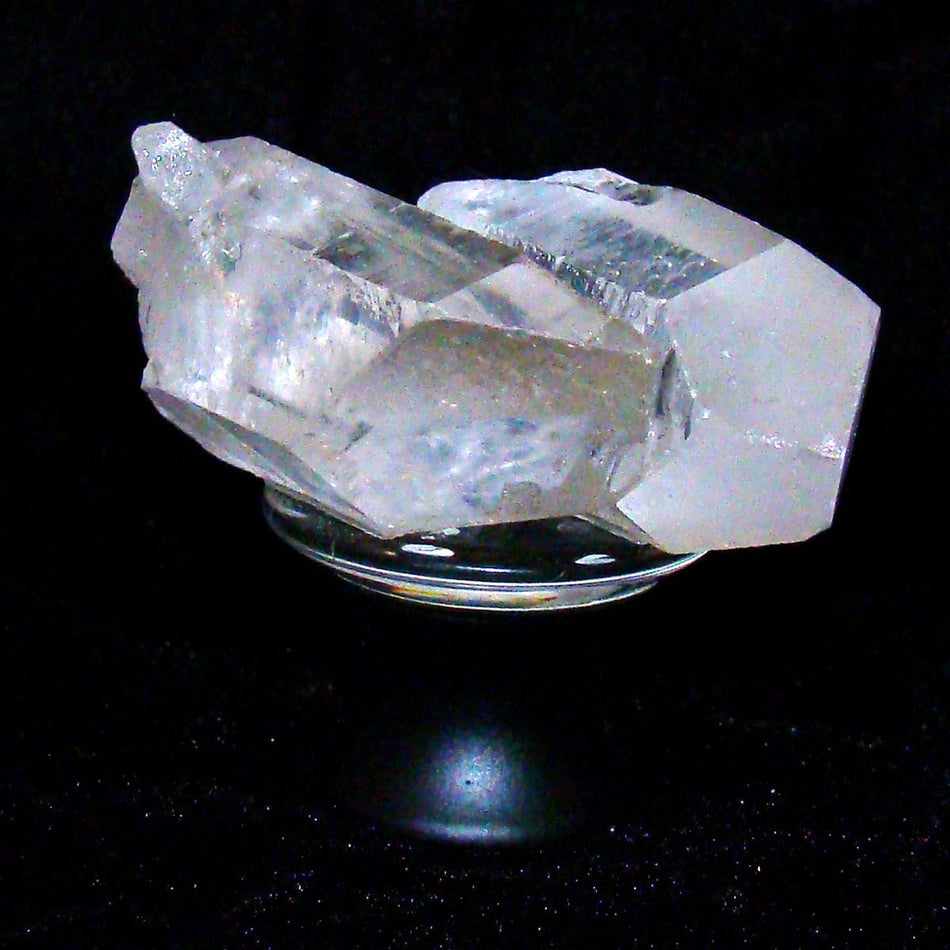 Myterra DCQP.19: Double Quartz Point Cabinet Knob - Matte Black