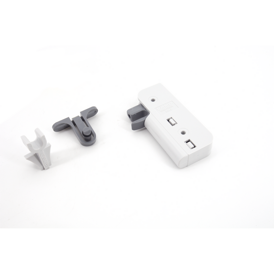 Sugatsune DC-90: Damper Catch for Wood Cabinet Door - Grey