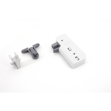 Sugatsune DC-90: Damper Catch for Wood Cabinet Door - Grey