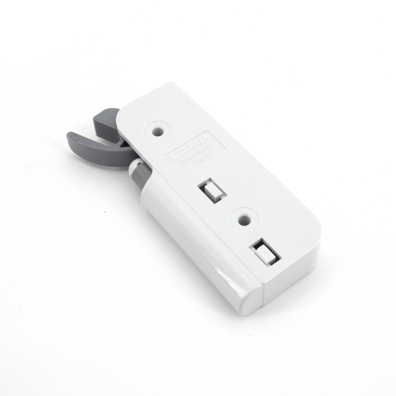 Sugatsune DC-90G: Damper Catch for Glass Cabinet Door - Grey