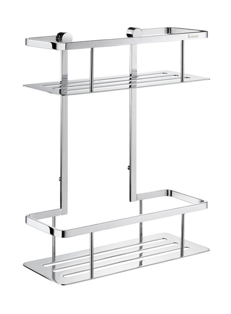 Smedbo DK3012: Sideline Double Soap Basket - Polished Chrome