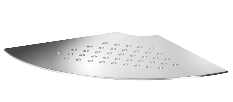 Smedbo DK3063: Sideline Grout Line Corner Shelf - Polished Chrome