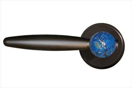Myterra DL.R.35.LAPS.19.PR: Lapis Lazuli Privacy Door Lever Set (right) - Matte Black