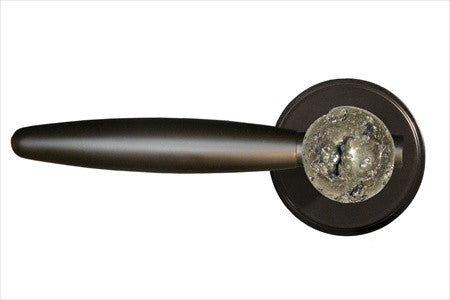 Myterra DL.L.35.PYRT.19.PR: Pyrite Privacy Door Lever Set (left) - Matte Black