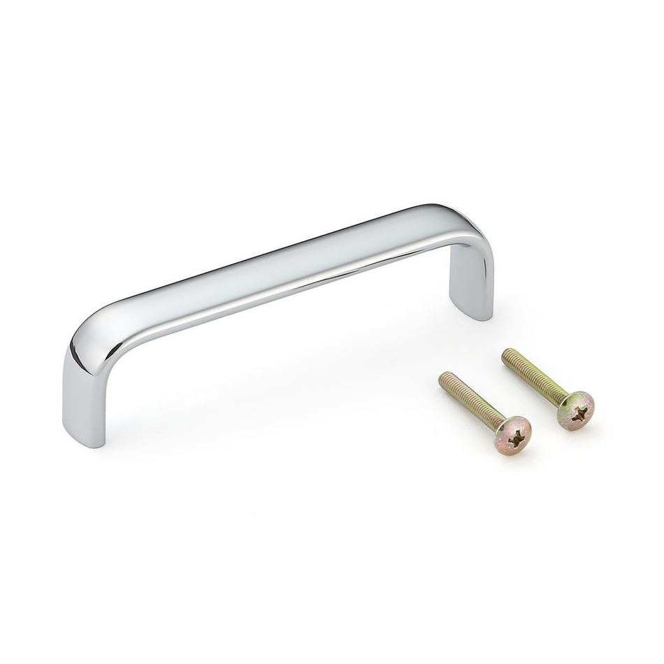 Sugatsune DLB-96-CR: 96mm cc Oval Handle Pull - Polished Chrome