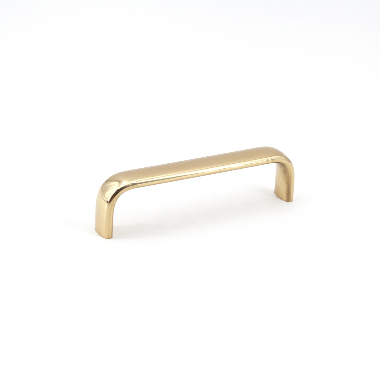 Sugatsune DLB-96-PB: 96mm cc Oval Handle Pull - Polished Brass