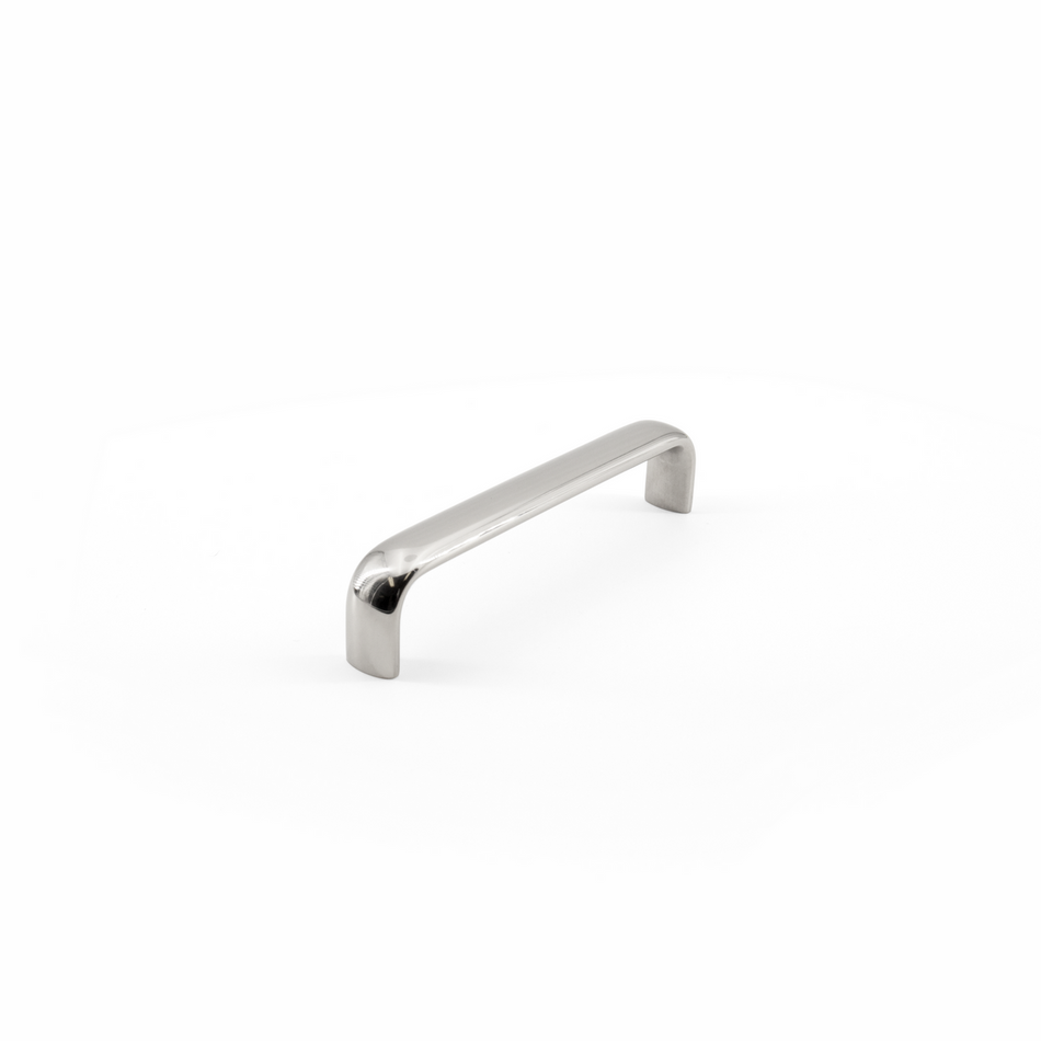 Sugatsune DL-110-M: 104mm cc Oval Bar Handle - Mirror Stainless Steel
