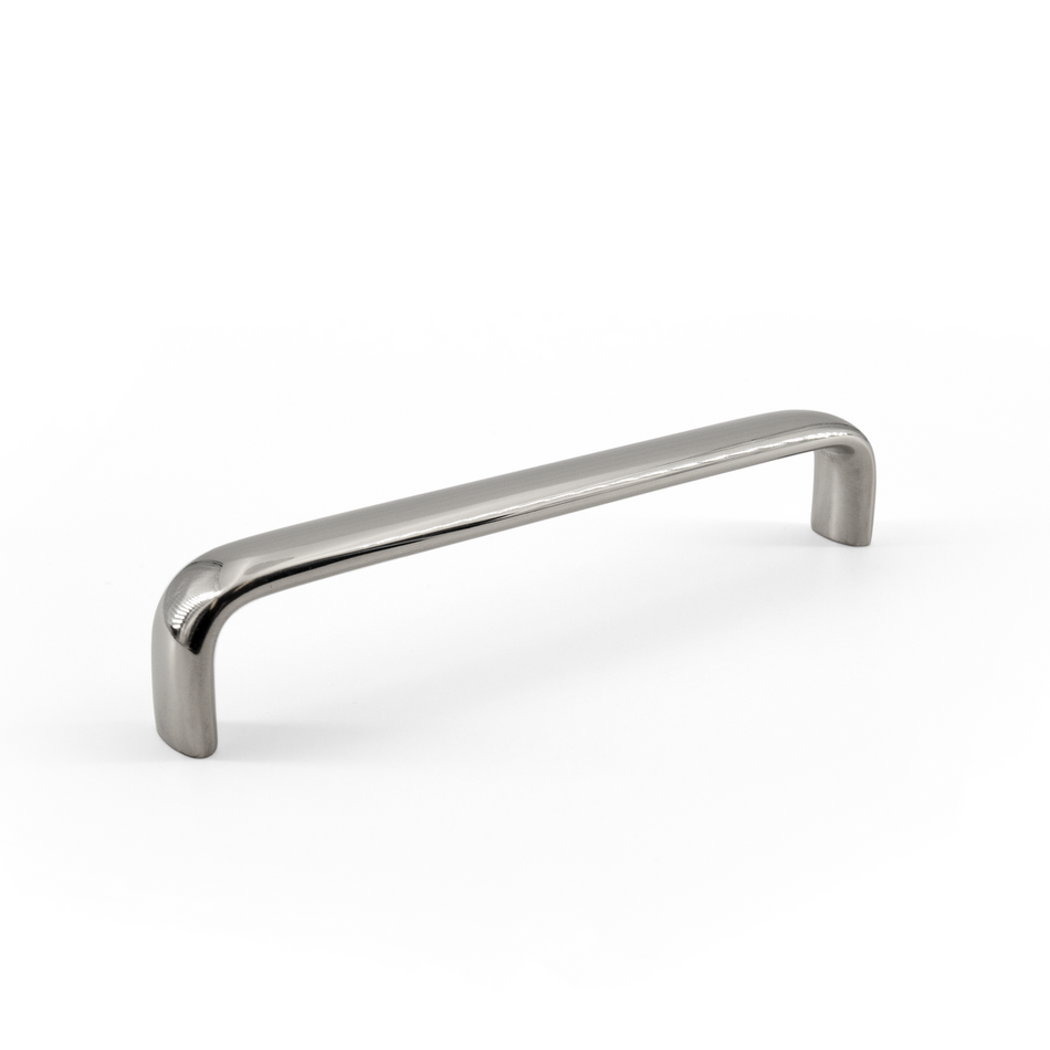 Sugatsune DL-130-M: 124mm cc Oval Bar Handle - Mirror Stainless Steel