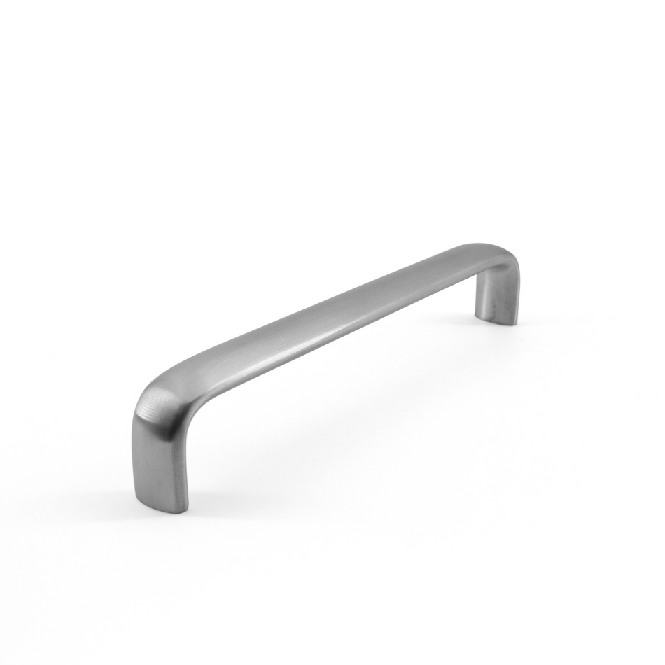 Sugatsune DL-130-S: 124mm cc Oval Bar Handle - Satin Stainless Steel