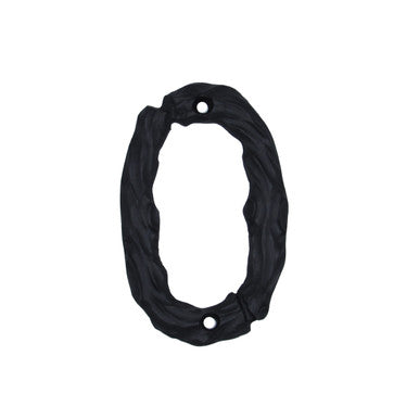 Buck Snort DM10000-MTBK: 4-1/4" Log House Number Zero - Matte Black