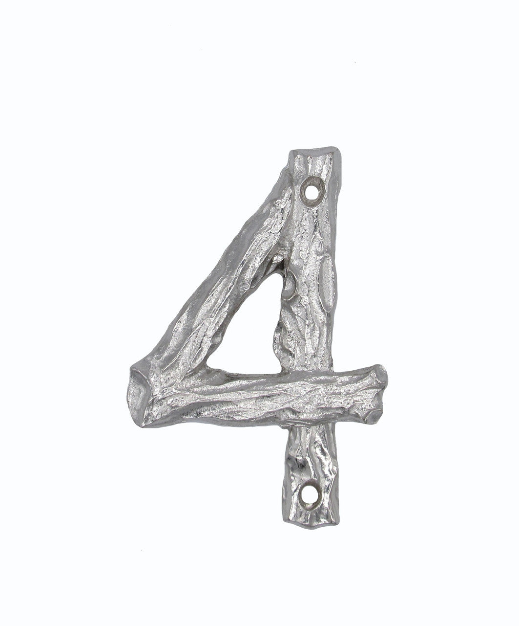 Buck Snort DM10004-0100: 4-1/4" Log House Number Four - Nickel
