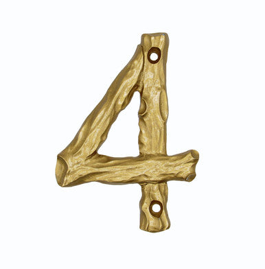 Buck Snort DM10004-2150: 4-1/4" Log House Number Four - Luxury Gold