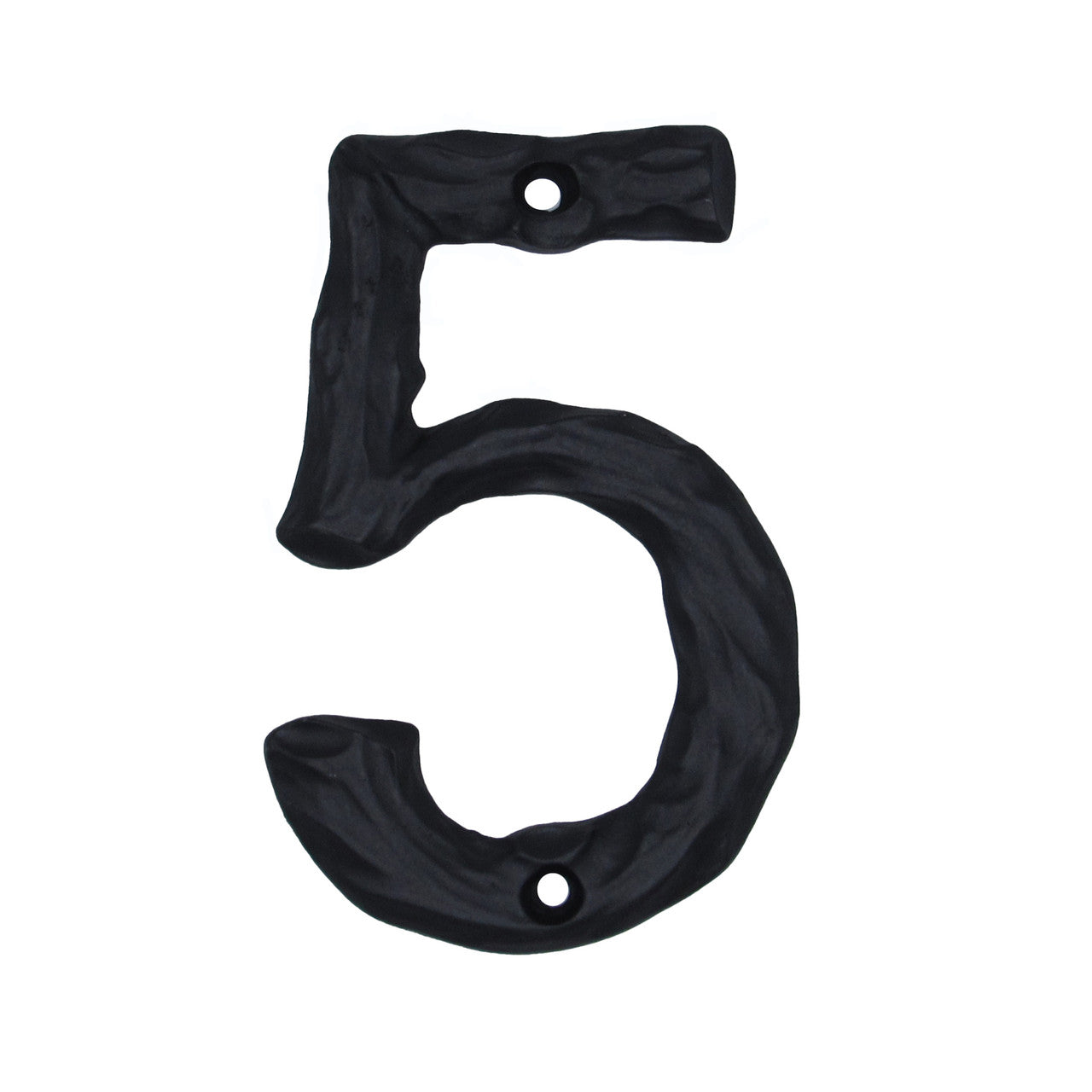 Buck Snort DM10005-MTBK: 4-3/8" Log House Number Five - Matte Black