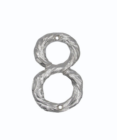 Buck Snort DM10008-0100: 4-1/4" Log House Number Eight - Nickel