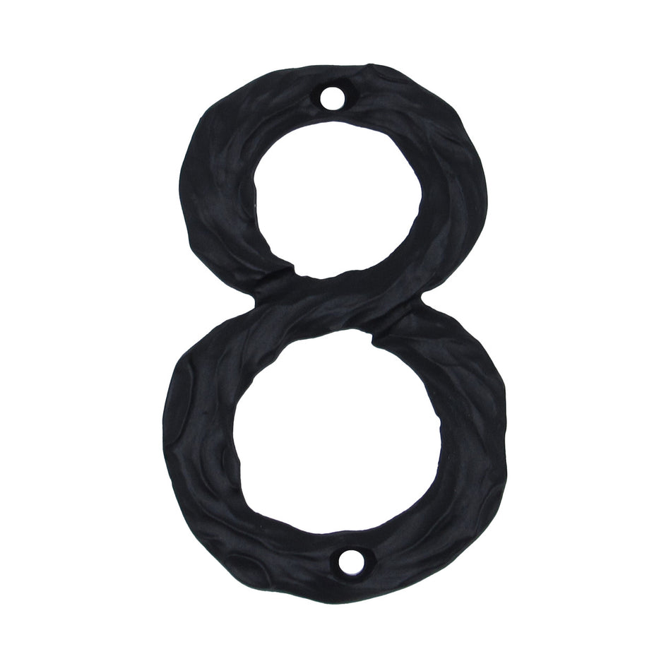 Buck Snort DM10008-MTBK: 4-1/4" Log House Number Eight - Matte Black