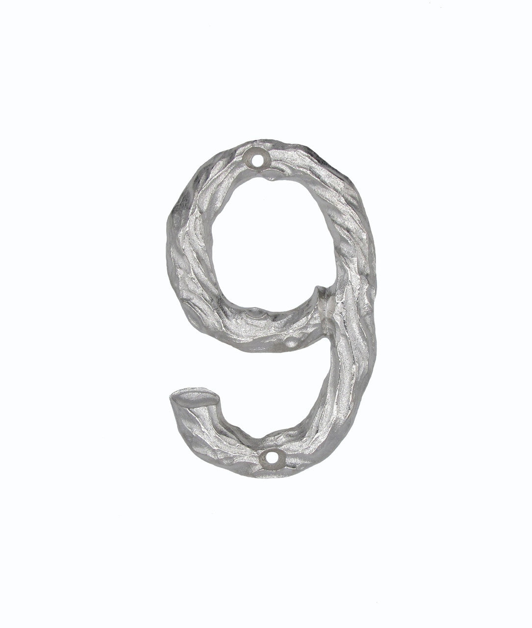 Buck Snort DM10009-0100: 4-1/4" Log House Number Nine - Nickel