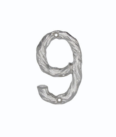 Buck Snort DM10009-0100: 4-1/4" Log House Number Nine - Nickel