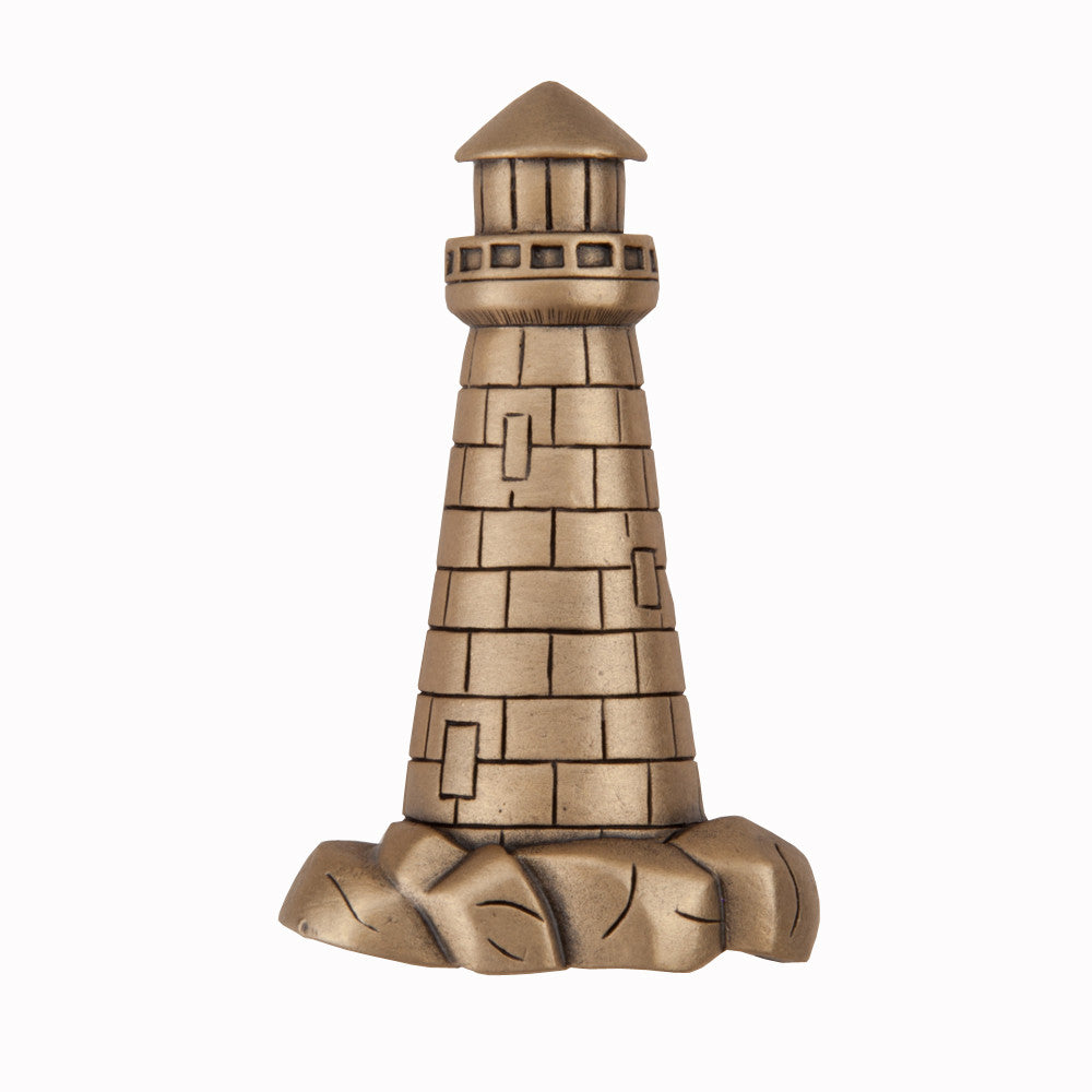 Acorn DP4GP: 1-7/8" Lighthouse Cabinet Knob - Museum Gold