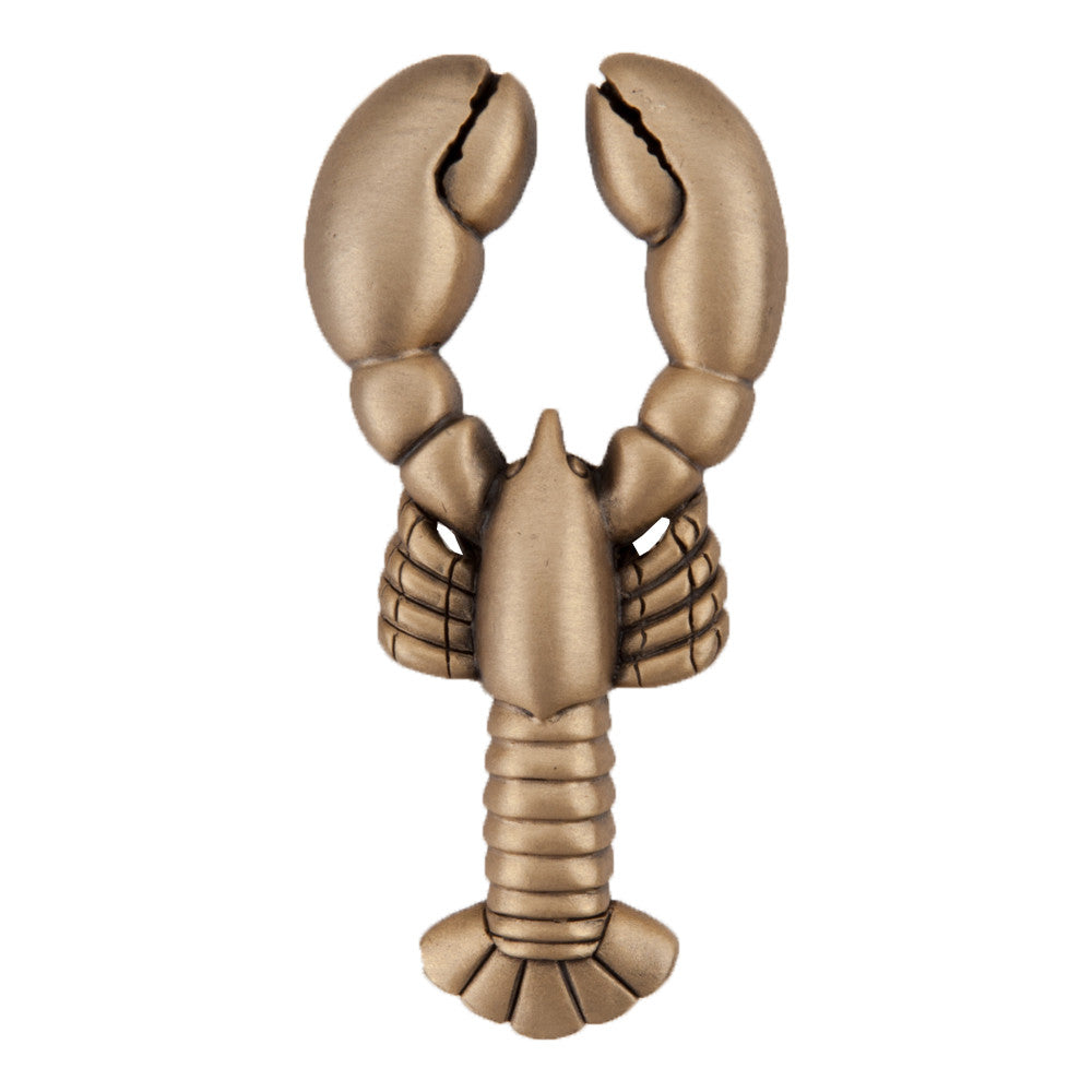 Acorn DP8GP: 2" Lobster Cabinet Knob - Museum Gold
