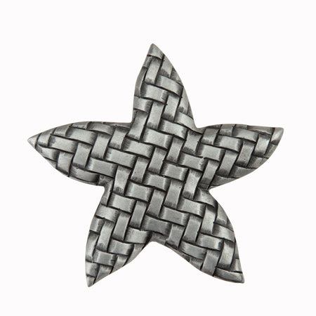 Acorn DP9PP: 1-3/4" Woven Star Cabinet Knob - Antique Pewter