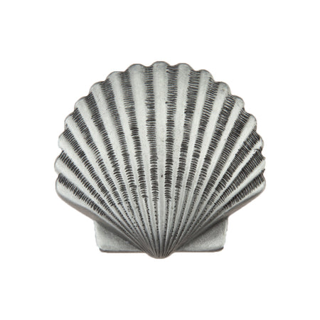 Acorn DPAPP: 1-3/8" Small Scallop Cabinet Knob - Antique Pewter 1