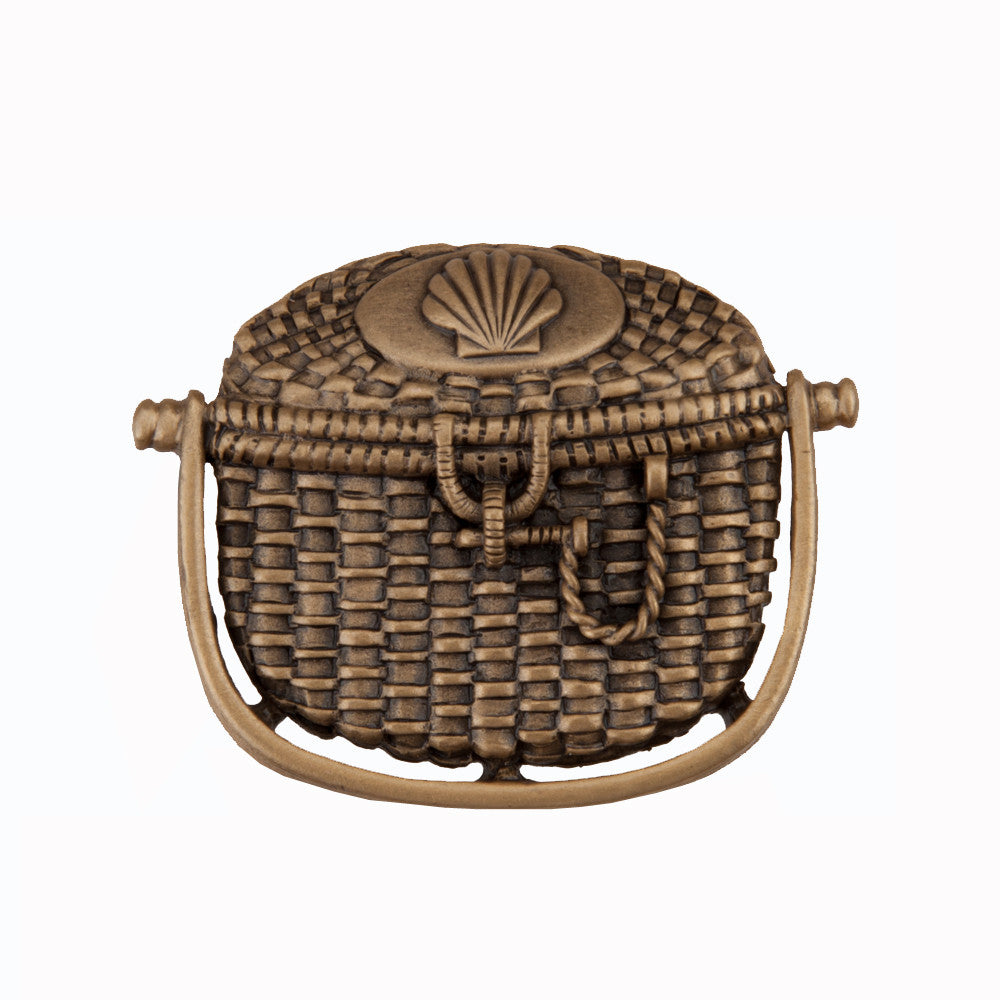 Acorn DPBGP: 1-3/8" Nantucket Basket Cabinet Knob - Museum Gold