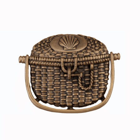 Acorn DPBGP: 1-3/8" Nantucket Basket Cabinet Knob - Museum Gold