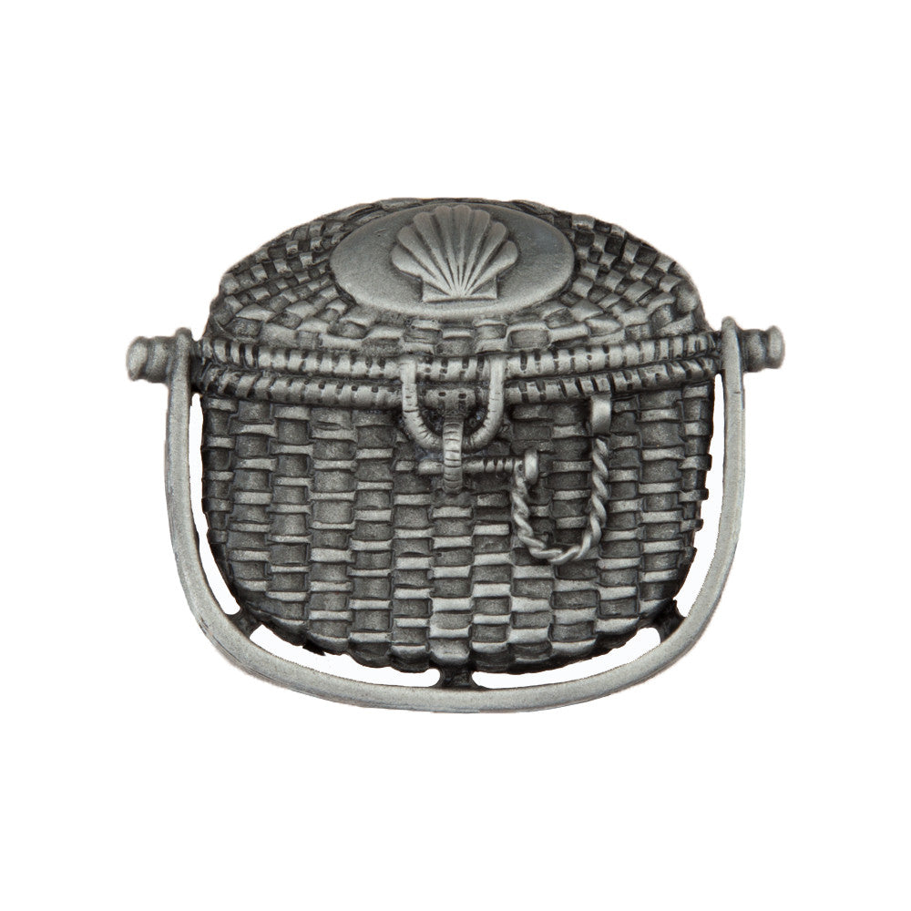 Acorn DPBPP: 1-3/8" Nantucket Basket Cabinet Knob - Antique Pewter