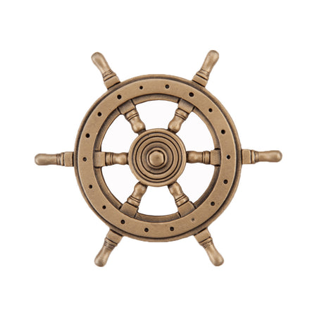 Acorn DPCGP: 1-3/4" Ship Wheel Cabinet Knob - Museum Gold 1