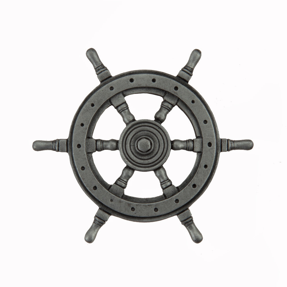 Acorn DPCPP: 1-3/4" Ship Wheel Cabinet Knob - Antique Pewter 1
