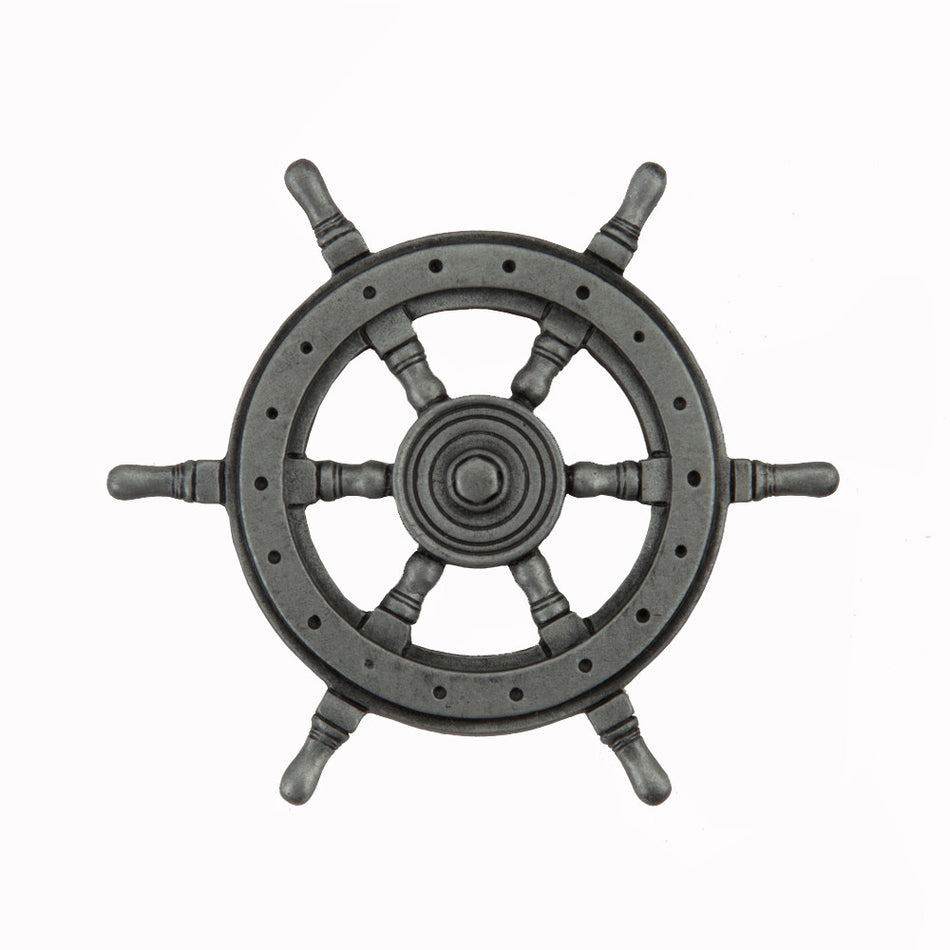 Acorn DPCPP: 1-3/4" Ship Wheel Cabinet Knob - Antique Pewter 1