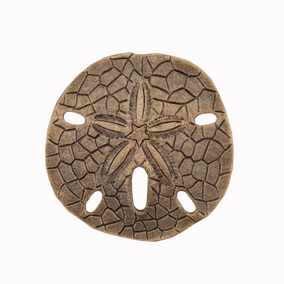 Acorn DPDGP: 1-1/2" Sand Dollar Cabinet Knob - Museum Gold