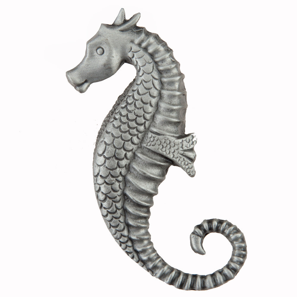 Acorn DPEPP: 2-1/4" Seahorse Cabinet Knob - Antique Pewter 1