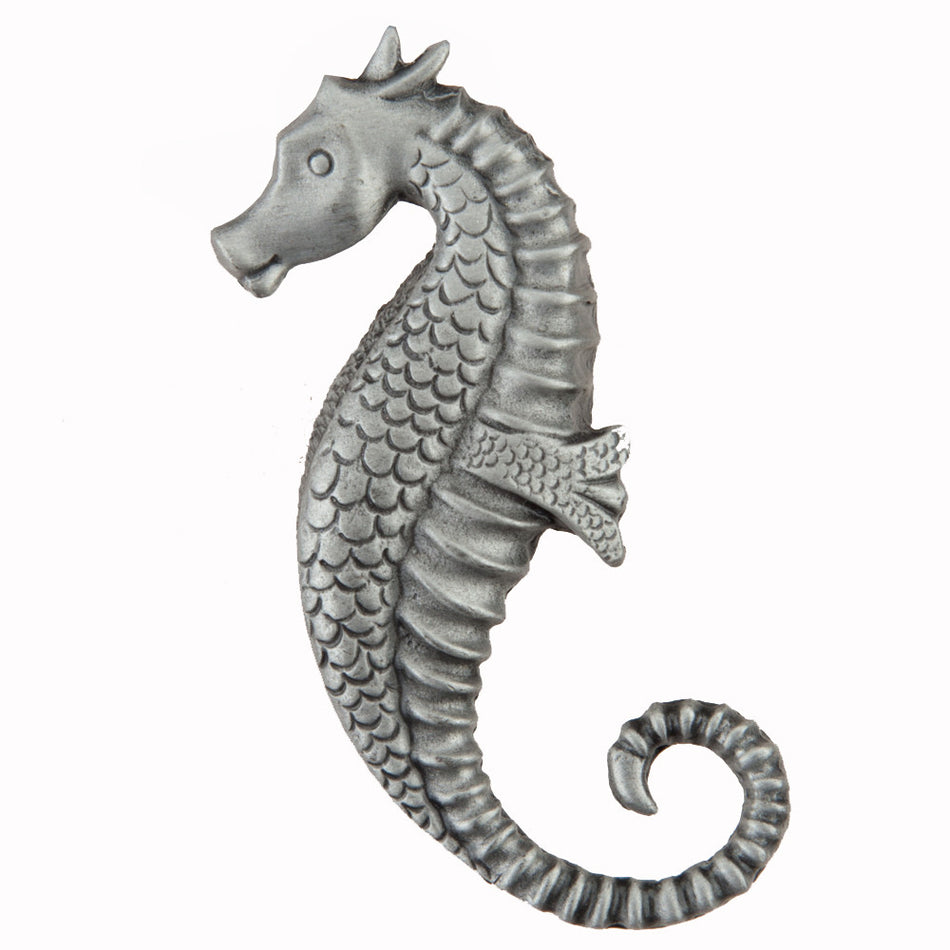 Acorn DPEPP: 2-1/4" Seahorse Cabinet Knob - Antique Pewter 1