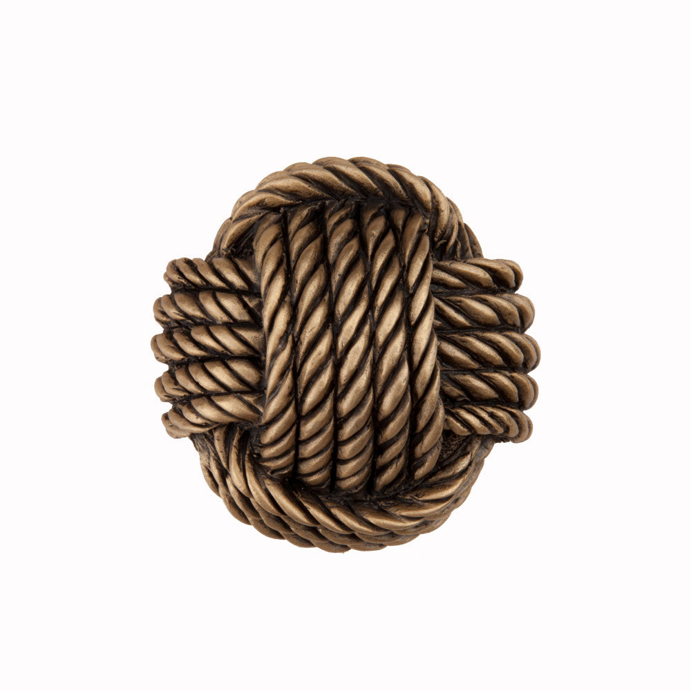 Acorn DPFGP: 1-1/4" Monkey Fist Cabinet Knob - Museum Gold 1