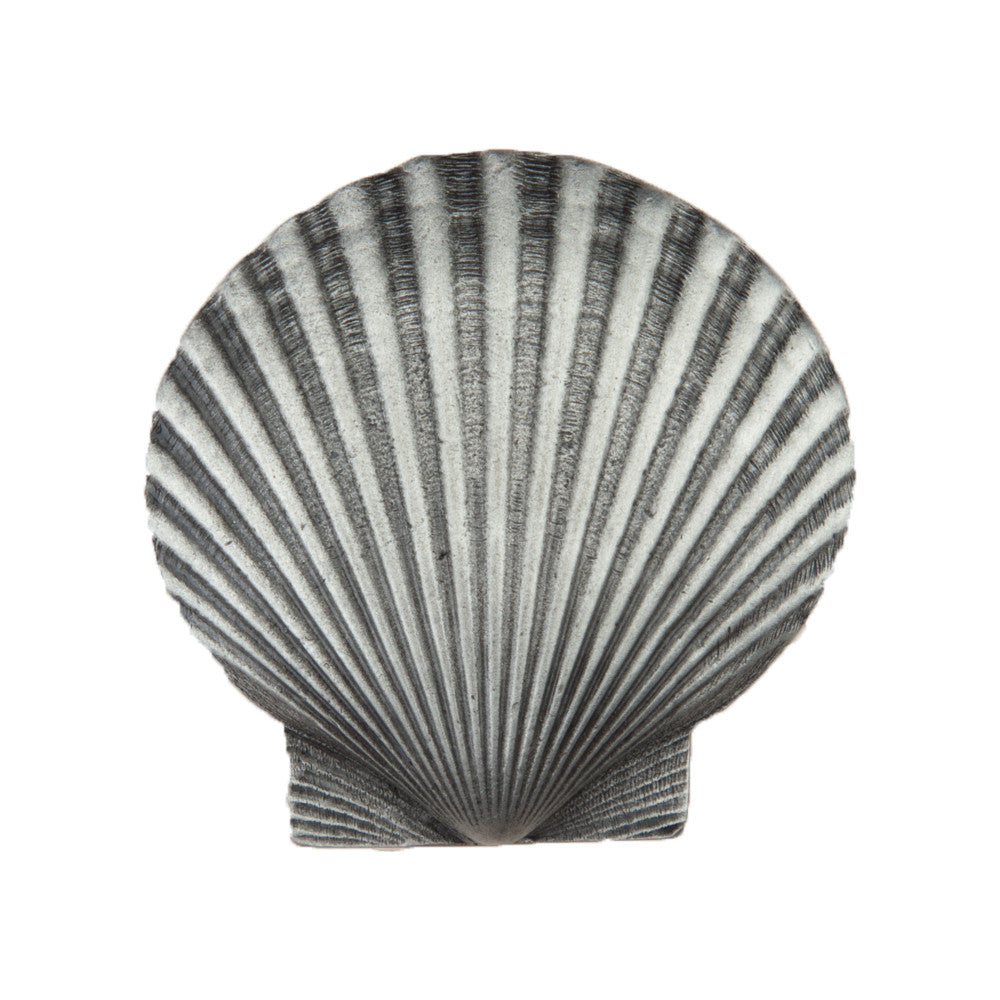 Acorn DPGPP: 1-5/8" Large Scallop Cabinet Knob - Antique Pewter
