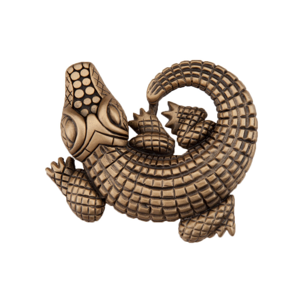 Acorn DPMGP: 1-1/2" Alligator Cabinet Knob - Museum Gold