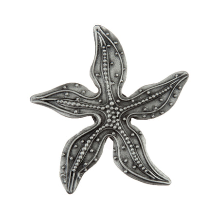 Acorn DPNPP: 1-7/8" Beaded Starfish Cabinet Knob - Antique Pewter
