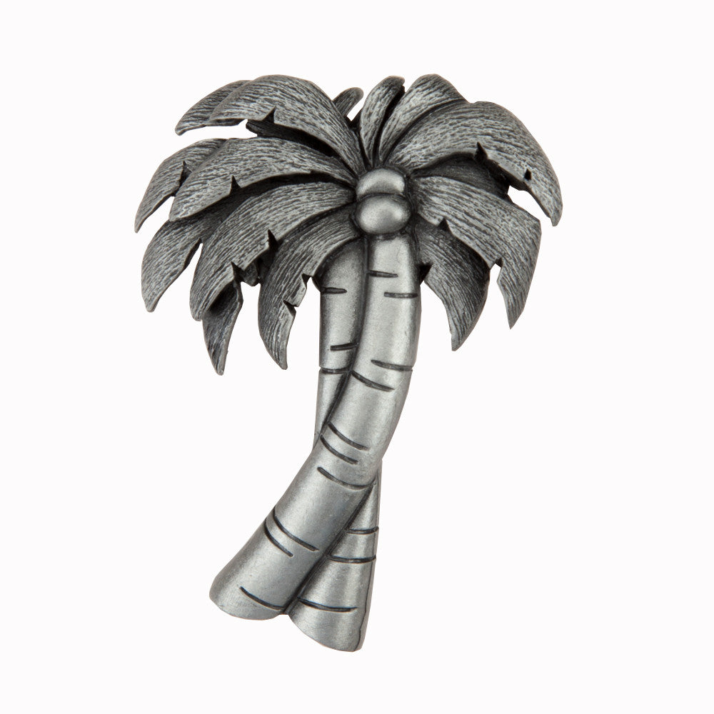 Acorn DQ1PP: 1-7/8" Palm Tree Cabinet Knob - Antique Pewter