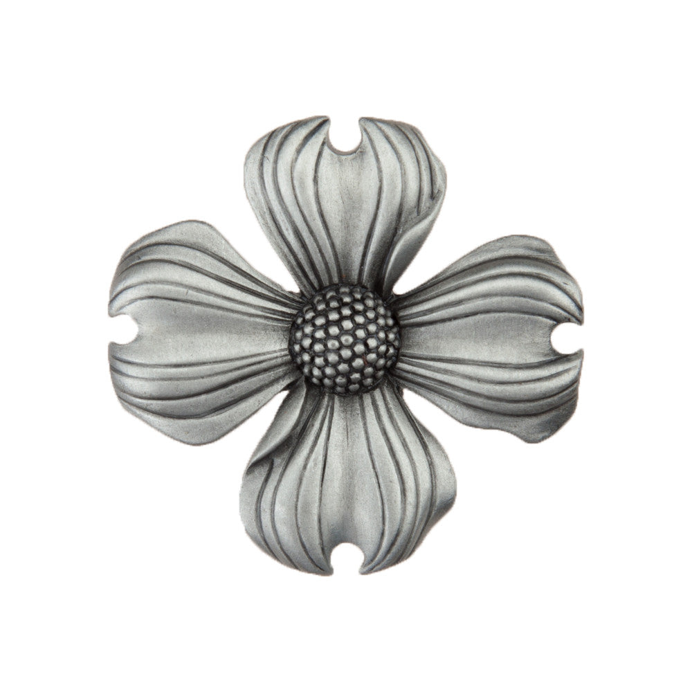 Acorn DQ6PP: 1-1/2" Dogwood Cabinet Knob - Antique Pewter